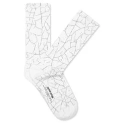 Crackle Sock - White/Reflective