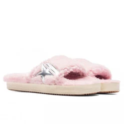 Golden Goose Women's Shearling Poolstar - Antique Pink/Silver -Fashion Clothing Store Golden Goose Women s Shearling Poolstar Antique Pink Silver GWF00200.F003407.25652 10 08 22 Feature JM 2