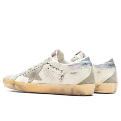 Golden Goose Women's Sneakers Nappa W/ Studs Super Star - Beige/Taupe/Silver -Fashion Clothing Store Golden Goose Women s Sneakers Nappa w Studs Super Star Beige Taupe Silver GWF00102.F004142.81975 09 15 23 Feature KN 5