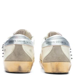 Golden Goose Women's Sneakers Nappa W/ Studs Super Star - Beige/Taupe/Silver -Fashion Clothing Store Golden Goose Women s Sneakers Nappa w Studs Super Star Beige Taupe Silver GWF00102.F004142.81975 09 15 23 Feature KN 6