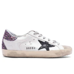 Golden Goose Women's Super-Star - White/Taupe/Fuxia Black