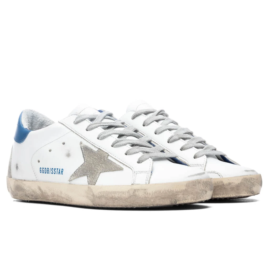 Golden Goose Women's Super-Star Sneakers - White/Ice/Blue 2 Golden Goose Women's Super-Star Sneakers - White/Ice/Blue - Image 2