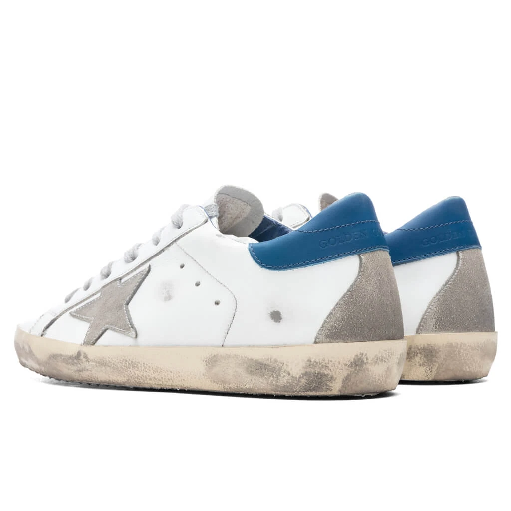 Golden Goose Women's Super-Star Sneakers - White/Ice/Blue 3 Golden Goose Women's Super-Star Sneakers - White/Ice/Blue - Image 3