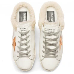 Golden Goose Women's Super Star Sabot - White/Chocolate Brown/Beige -Fashion Clothing Store Golden Goose Womens Super Star Sabot White Chocolate Brown Beige GWF00110.F003350.11228 12 16 22 S NF Feature 10