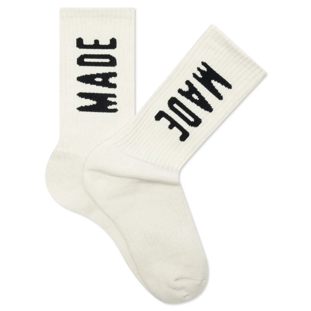 Logo Socks - White 1 Logo Socks - White