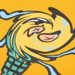 Swirl Hoodie - Golden Yellow -Fashion Clothing Store Icecream Swirl Hoodie Golden Yellow 411 6308 GOL 09 30 2021 01 2