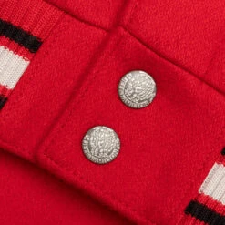 Wool & Leather Varsity Jacket - Bulls -Fashion Clothing Store Jeff Hamilton Wool Leather Varsity Jacket Bulls NBA 102 BUL 03 04 2022 01 3