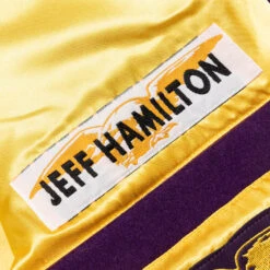 Wool & Leather Varsity Jacket - Lakers 7 Wool & Leather Varsity Jacket - Lakers -Fashion Clothing Store Jeff Hamilton Wool Leather Varsity Jacket Lakers NBA 102 LAK 3