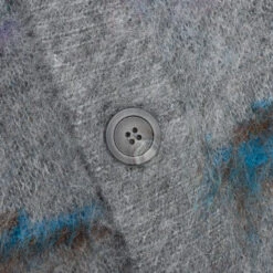 Mohair Jacquard Cardigan - Grey/Purple -Fashion Clothing Store John Elliott Mohair Jacquard Cardigan Grey Purple D122P691024A 10 18 22 Feature VR 6 scaled