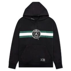 Jordan X Paris Saint-Germain Fleece Pullover Hoodie - Black/White