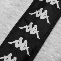 Kappa 222 Banda Hurtado 2 Hoodie - Grey Medium Melange/White -Fashion Clothing Store Kappa 222 Banda Hurtado 2 Hoodie Grey Medium Melange Black 311BGMW A4F 07 13 2021 01 5