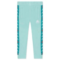 Kappa Kid's 222 Banda Alanz 3 Sweatpants - Green Water/Blue Peacock/Red Toreador