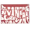 Lanvin Card Holder - Burgundy/Ecru