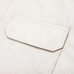 Helmut Lang Leather Cargo Shirt Jacket - Cracked/White -Fashion Clothing Store Leather Shirt Cracked White N04HM105 100 06 15 23 Feature KN 6 scaled