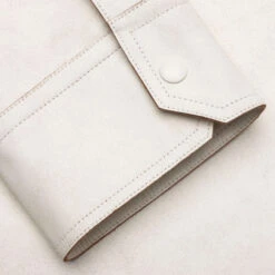 Helmut Lang Leather Cargo Shirt Jacket - Cracked/White -Fashion Clothing Store Leather Shirt Cracked White N04HM105 100 06 15 23 Feature KN 7 scaled