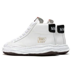 Blakey Hi Leather - White -Fashion Clothing Store Maison Mihara Yasuhiro Blakey Hi Leather White A06FW701 WHT 01 30 2021 01 3