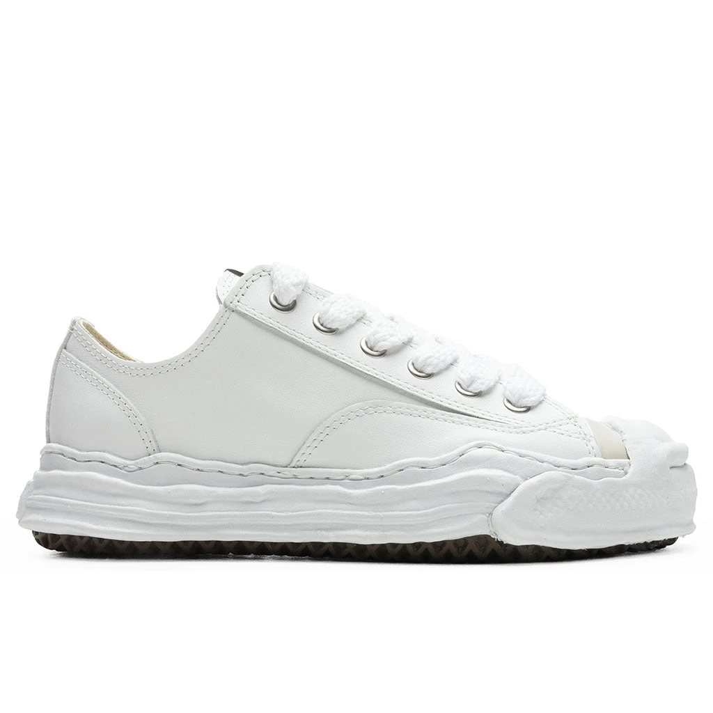Hank Low OG Sole Toe Cap Leather Sneaker - White 1 Hank Low OG Sole Toe Cap Leather Sneaker - White
