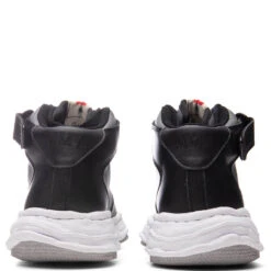 Wayne High OG Sole Leather Sneaker - Black/Grey -Fashion Clothing Store Maison Mihara Yasuhiro Wayne High OG Sole Leather Sneaker Black Grey A08FW705 BLG 01 29 2022 01 5