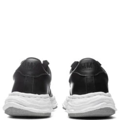 Wayne Low OG Sole Leather Sneaker - Black/Grey -Fashion Clothing Store Maison Mihara Yasuhiro Wayne Low OG Sole Leather Sneaker Black Grey A08FW706 BLG 01 29 2022 01 4