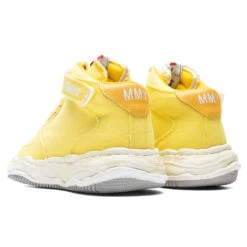 Wayne High OG Sole Washed Canvas Sneaker - Yellow -Fashion Clothing Store MaisonMiharaYasuhiroWayneHighOGSoleWashedCanvasSneaker Yellow A08FW707 YEL 3