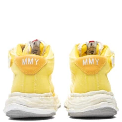 Wayne High OG Sole Washed Canvas Sneaker - Yellow -Fashion Clothing Store MaisonMiharaYasuhiroWayneHighOGSoleWashedCanvasSneaker Yellow A08FW707 YEL 5