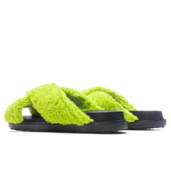 Marni Fussbett Slide Sandal - Lime Green -Fashion Clothing Store Marni Fussbett Slide Sandal Lime Green FBMR002501 P5441 00V07 04 23 23 Feature KN 5