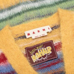 Marni Striped Mohair Cardigan - Multi -Fashion Clothing Store Marni Striped Mohair Cardigan Multi CDMG0051Q0 UFU107 V2X99 05 01 23 Feature KN 6