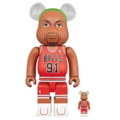 Dennis Rodman Chicago Bulls 100% & 400% BE@RBRICK Set