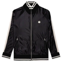 Moncler Genius X Palm Angels Shiny Zip-Up Sweatshirt - Black