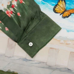 Butterfly Beach L/S Button Down - Blue Multi -Fashion Clothing Store Nahmias Butterfly Beach L S Button Down Blue Multi SS23 W24 SH5 460 02 28 23 Feature VR 8