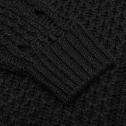 Savage Cable Sweater AW Knit - Black -Fashion Clothing Store Neighborhood Savage Cable Sweater AW Knit Black 222FUNH KNM01 12 07 22 S NF Feature 63