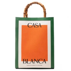 Casablanca Casa Tote - Green/Orange