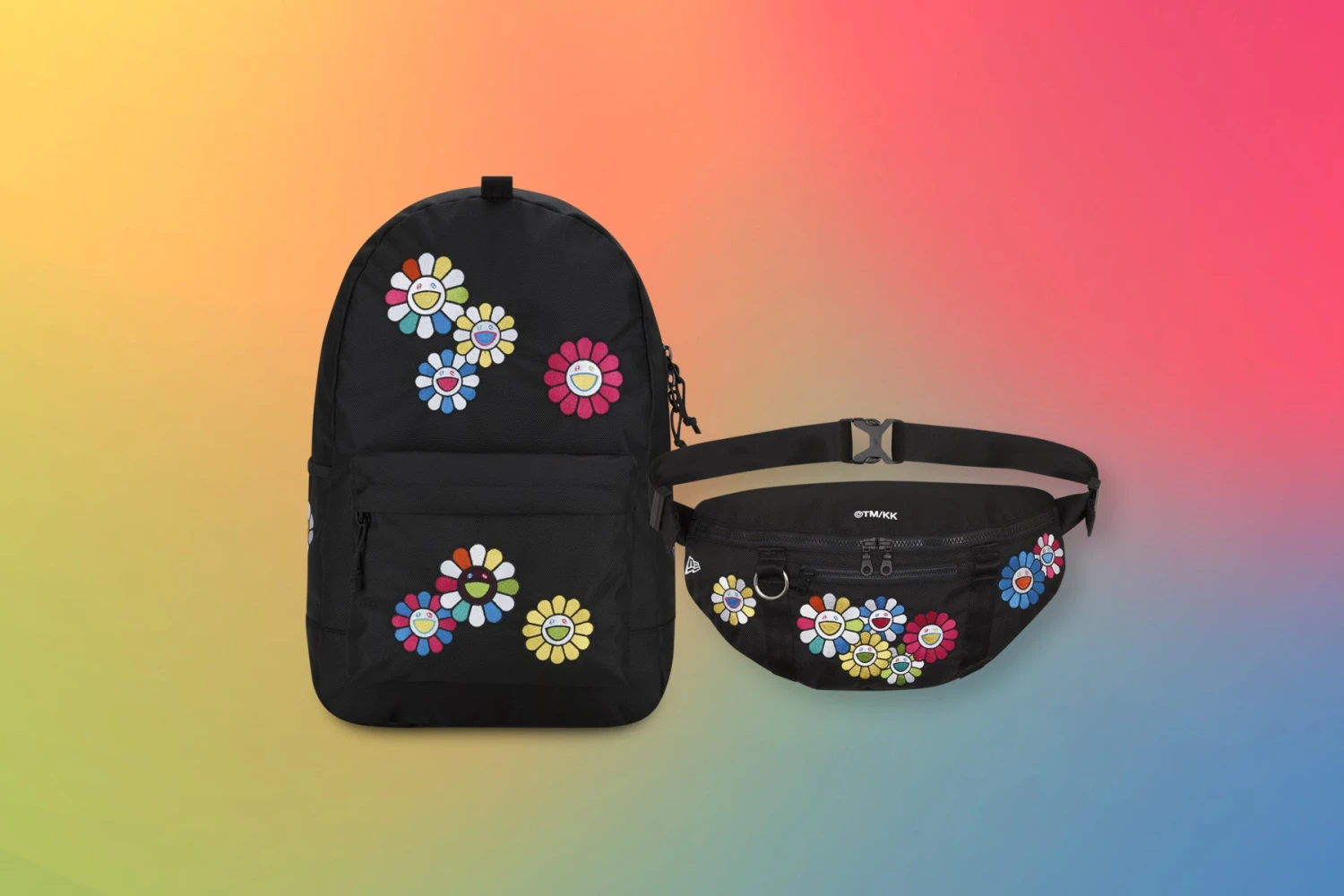 New Era X Takashi Murakami Waist Bag - Black 3 New Era X Takashi Murakami Waist Bag - Black - Image 3