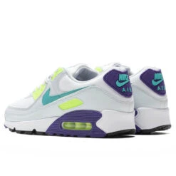 Nike Air Max 90 Women's - White/Washed Teal -Fashion Clothing Store Nike Air Max 90 Womens White Washed Teal DH5072 100 05 01 22 Feature 38