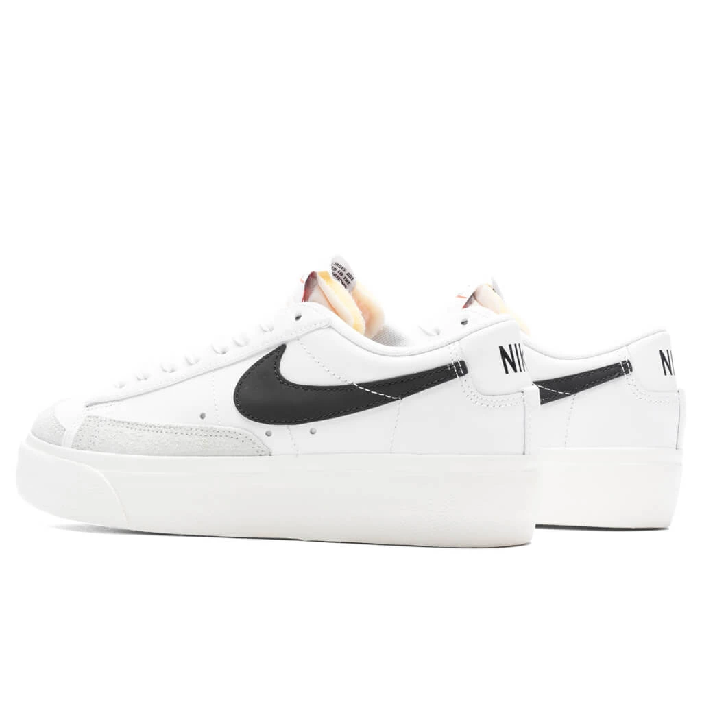 Nike Women's Blazer Low Platform - White/Black/Sail 3 Nike Women's Blazer Low Platform - White/Black/Sail - Image 3