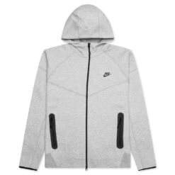 Nike Sportswear Tech Fleece Windrunner Full Zip Hoodie - Dark Grey Heather/Black