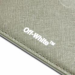 Binder Diag Saff Card Case - Military/White -Fashion Clothing Store Off White c o Virgil Abloh Binder Diag Saff Card Case Military White OMND035F22LEA0015601 11 20 22 Feature JM 6
