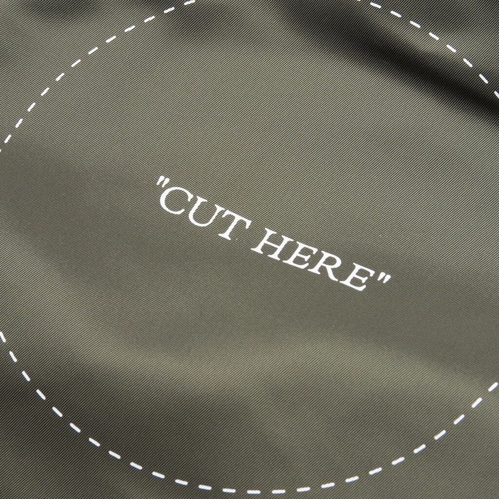 Cut Here Backpack - Green/White 4 Cut Here Backpack - Green/White - Image 4