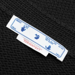 OW Patch Knit Cardigan - Black/Orange -Fashion Clothing Store Off White c o Virgil Abloh OW Patch Knit Cardigan Black Orange OMHB014C99KNI0011020 12 26 2021 01 5
