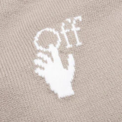 OW Logo Allover Knit Crew - Abbey Stone 8 OW Logo Allover Knit Crew - Abbey Stone -Fashion Clothing Store Off White co Virgil Abloh OW Logo Allover Knit Crew Abbey Stone OMHE095F21KNI0011701 11 02 2021 01 4