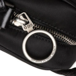 OW Nylon Squared Shoulder Bag - Black/White -Fashion Clothing Store Off White co Virgil Abloh OW Nylon Squared Shoulder Bag Black White OMNN016S21FAB0011001 03 29 2021 01 3