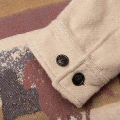 One Of These Days X Woolrich Overshirt With Zip - Canvas -Fashion Clothing Store Overshirt with Zip Canvas 231CFWOOS0095MR CNVS 06 14 23 Feature MG 10