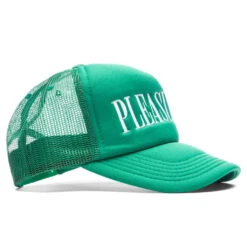 Pleasures Lithium Trucker Cap - Kelly Green -Fashion Clothing Store PLEASURES Lithium Trucker Cap Kelly Green P22F062 GREEN 11 05 22 S NF Feature 8