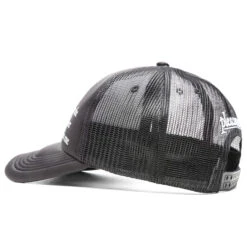 Pleasures Responsible Trucker Hat - Black -Fashion Clothing Store PLEASURES Responsible Trucker Cap Black P22SU057 BLK 08 04 22 Feature VR 7 scaled