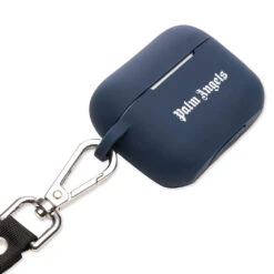Palm Angels Classic Logo Airpods Case Pro - Blue/White -Fashion Clothing Store Palm Angels Classic Logo Airpods Case Pro Blue White PMZA004F21PLA0024501 11 18 2021 01 2