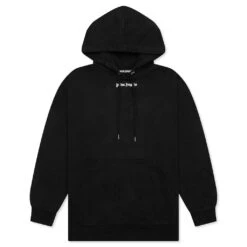 Palm Angels Classic Logo Over Hoody - Black/White