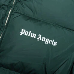 Palm Angels Classic Track Down Jacket - Green/White -Fashion Clothing Store Palm Angels Classic Track Down Jacket Green White PMED019F22FAB0015501 11 14 22 Feature JP 6