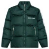 Palm Angels Classic Track Down Jacket - Green/White