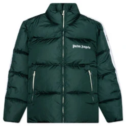 Palm Angels Classic Track Down Jacket - Green/White