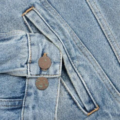 Palm Angels Light Wash Sunset Loose Denim Jacket - Blue/Brown -Fashion Clothing Store Palm Angels Light Wash Sunset Loose Denim Pant Blue Brown PMYE038S23DEN0024560 05 09 23 Feature KN 9